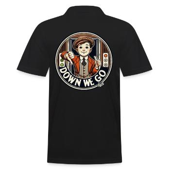 Elevator Liftboy : pouces vers le bas, ça descend - Polo Homme - noir - Dos - Kai (181cm)