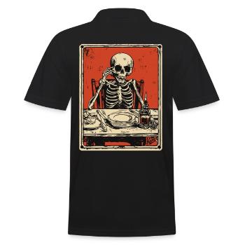 Bon Appetit Squelette - Polo Homme - noir - Dos - Kai (181cm)
