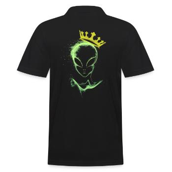 Alien avec une couronne - Polo Homme - noir - Dos - Kai (181cm)