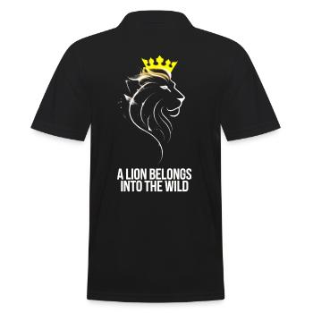 Un lion appartient au lion sauvage avec couronne - Polo Homme - noir - Dos - Kai (181cm)