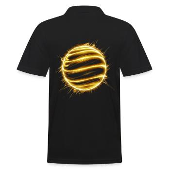 Energy ball - Men's Polo Shirt - black - Back - Kai (181cm)