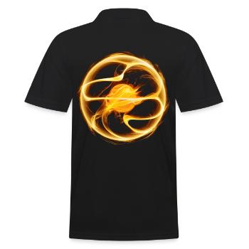 Energy ball - Men's Polo Shirt - black - Back - Kai (181cm)