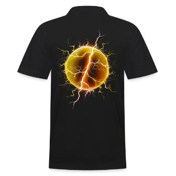 Energy ball - Men's Polo Shirt - black - Back - Kai (181cm)