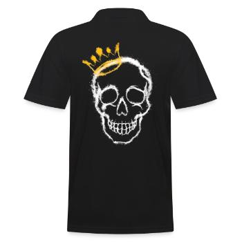 crâne avec une couronne - Polo Homme - noir - Dos - Kai (181cm)