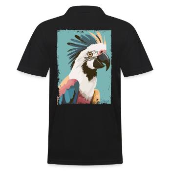 Cacatoès majestueux - Polo Homme - noir - Dos - Kai (181cm)