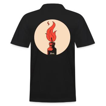 La flamme de la liberté - Polo Homme - noir - Dos - Kai (181cm)