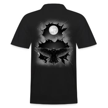 mystique Halloween Oiseau Corbeau Corbeau Corbeau - Polo Homme - noir - Dos - Kai (181cm)