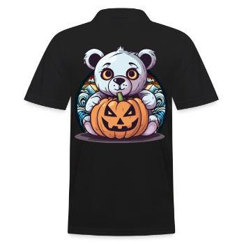 Halloween Enfant Enfants Teddy Citrouille Ours Magique - Polo Homme - noir - Dos - Kai (181cm)