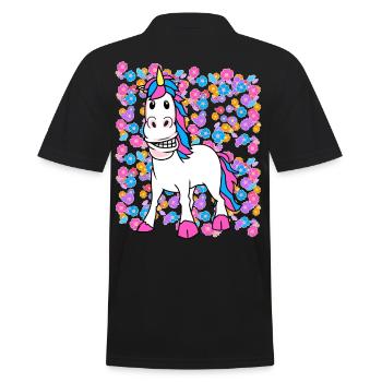 Printemps Eté Licorne Licornes Enfants Enfant - Polo Homme - noir - Dos - Kai (181cm)