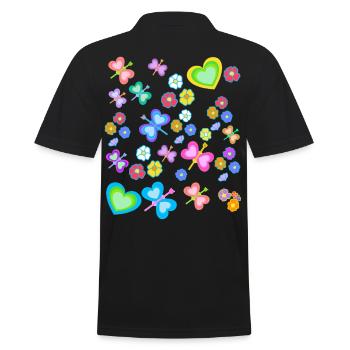 Printemps Été Enfants Enfant Bébé Papillons - Polo Homme - noir - Dos - Kai (181cm)