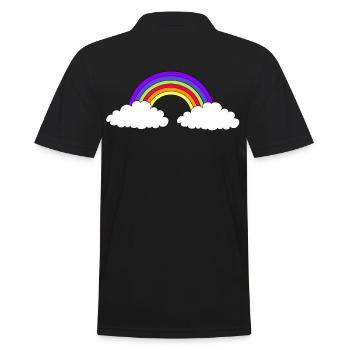 Arc-en-ciel coloré coloré enfants enfant bébé - Polo Homme - noir - Dos - Kai (181cm)