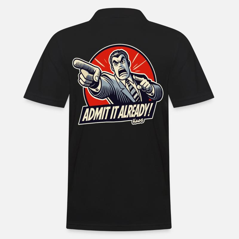 The Ultimate Accuser – Admit It! - Men's Polo Shirt - black
