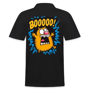 Drôle de hamster boo - Polo Homme - noir - Dos - Kai (181cm)