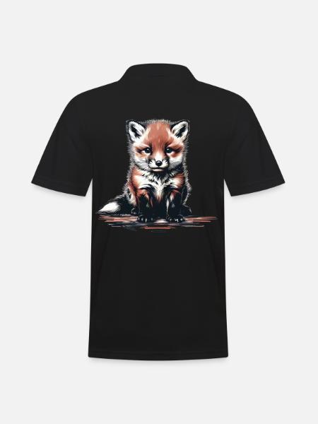 Fox Foxes Vixen - Men's Polo Shirt - black
