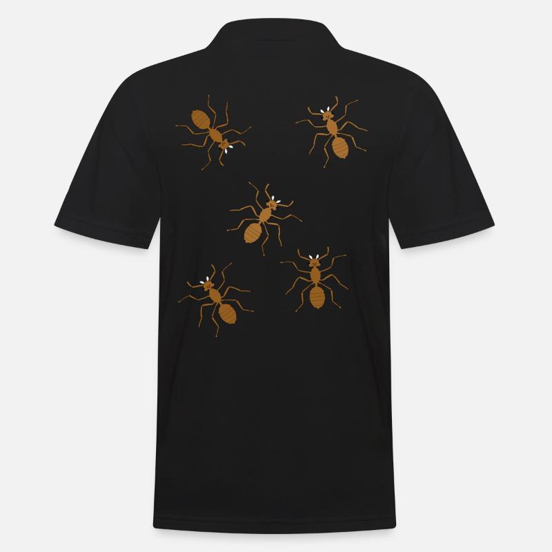 fourmis insectes insecte fourmi - Polo Homme - noir