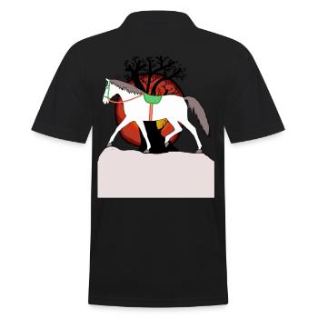 Chevaux Cheval Conte de fées Conte de fées Personnage Enfants - Polo Homme - noir - Dos - Kai (181cm)