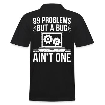 Administrator Support Nerd Computer Tech - Men's Polo Shirt - black - Back - Kai (181cm)