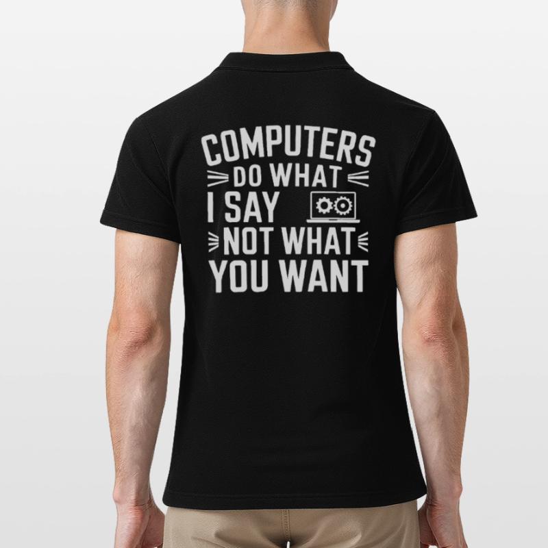 Administrator Support Nerd Computer Tech Men's Polo Shirt