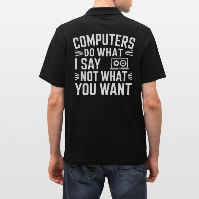Administrator Support Nerd Computer Tech Men's Polo Shirt