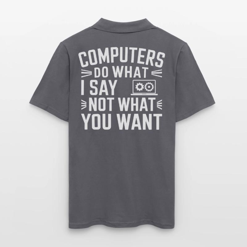 Support Administrateur Nerd Computer Tech Polo Homme