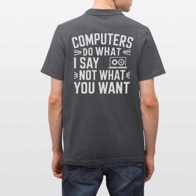Support Administrateur Nerd Computer Tech Polo Homme