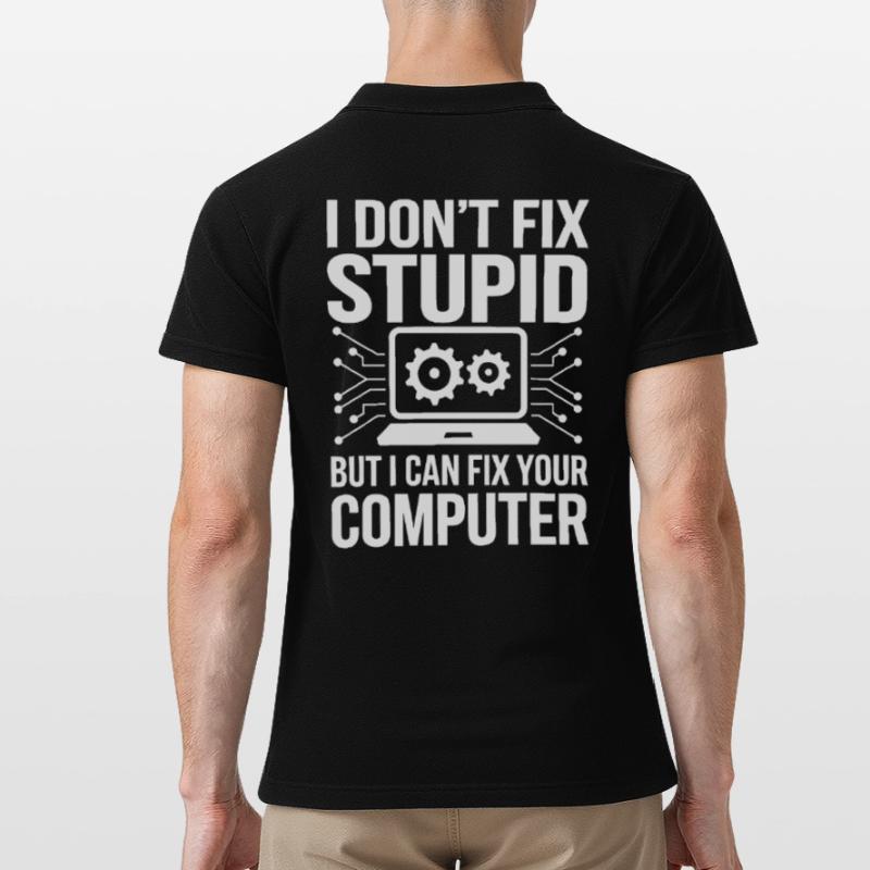 Administrator Support Nerd Computer Tech Men's Polo Shirt