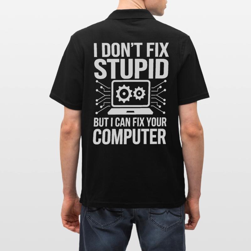 Support Administrateur Nerd Computer Tech Polo Homme
