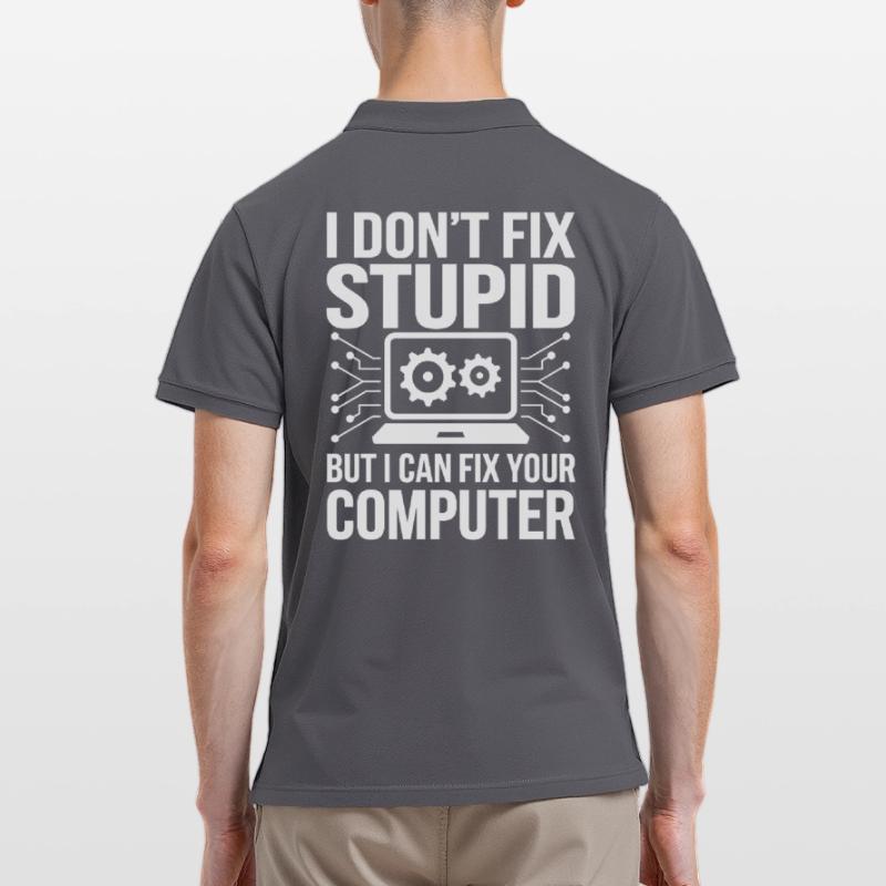 Administrator Support Nerd Computer Tech Männer Poloshirt