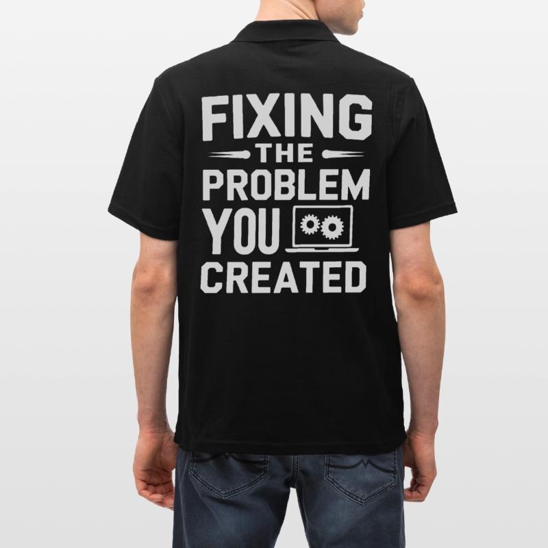 Support Administrateur Nerd Computer Tech Polo Homme