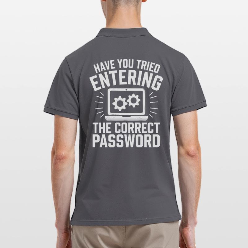 Support Administrateur Nerd Computer Tech Polo Homme