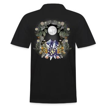 Montagnes Montagne Montagnes Autriche Fleurs Fleur - Polo Homme - noir - Dos - Kai (181cm)