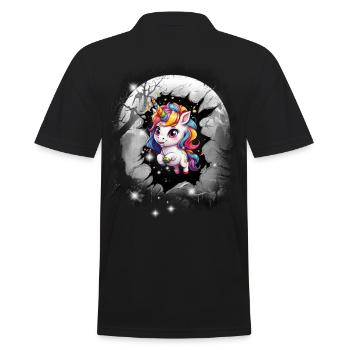 Licorne Licorne Créature mythique Créature mythique Enfants - Polo Homme - noir - Dos - Kai (181cm)