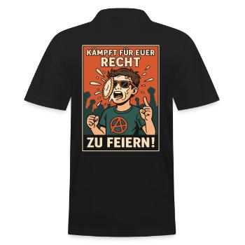 Battez-vous pour votre droit de célébrer ! - Polo Homme - noir - Dos - Kai (181cm)