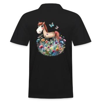 Enfants Enfant Fille Cheval Chevaux Tout-petits Poney - Polo Homme - noir - Dos - Kai (181cm)