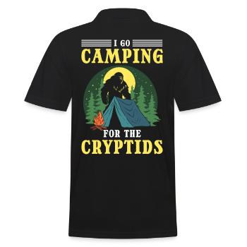 Camping Im Freien Ich Gehe Campen Für Die Kryptide - Männer Poloshirt - Schwarz - Hinten - Kai (181cm)