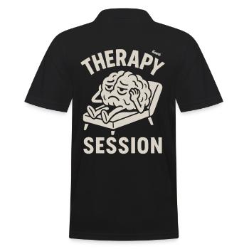 Cerveau avec maux de tête lors d’une séance de thérapie - Polo Homme - noir - Dos - Kai (181cm)