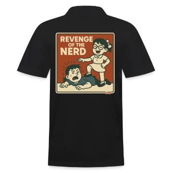 Vengeance des nerds sur les brutes de la cour d’école - Polo Homme - noir - Dos - Kai (181cm)