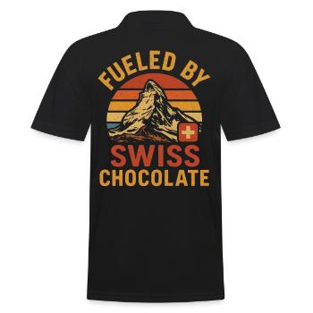 Matterhorn Zermatt Berge Schweiz Alpen Berg - Männer Poloshirt - Schwarz - Hinten - Kai (181cm)
