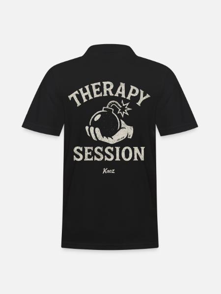 Hand holding therapy session bombshell - Men's Polo Shirt - black
