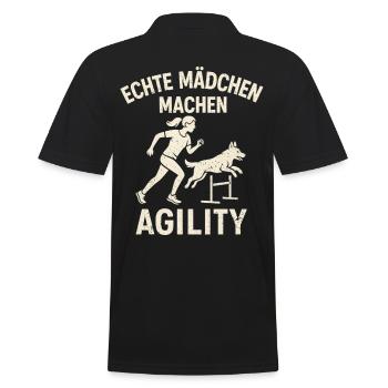 Agilité Sports canins Entraînement Haies Amis à quatre pattes - Polo Homme - noir - Dos - Kai (181cm)