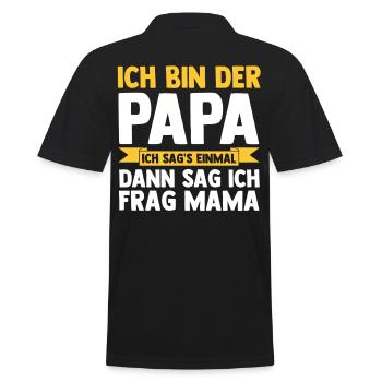 Père Équipe Papa - Polo Homme - noir - Dos - Kai (181cm)