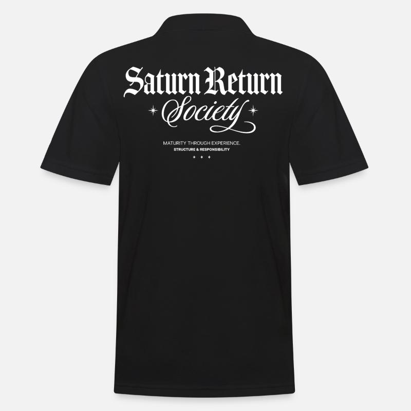 Société du Retour de Saturne - Polo Homme - noir