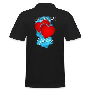 Je t'aime - Polo Homme - noir - Dos - Kai (181cm)