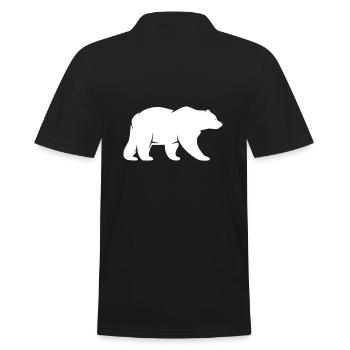 Bär Wildnis Wald Natur Tier zoo - Männer Poloshirt - Schwarz - Hinten - Kai (181cm)