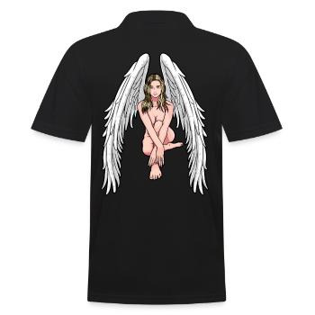 Noël Ange Gardien Ange Céleste - Polo Homme - noir - Dos - Kai (181cm)