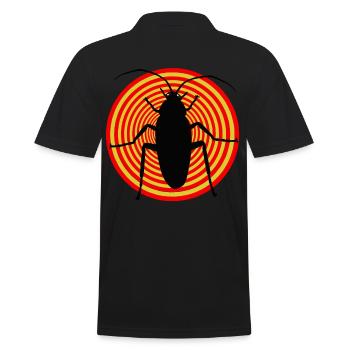 Insect insects cockroach vermin vermin disgust - Men's Polo Shirt - black - Back - Kai (181cm)
