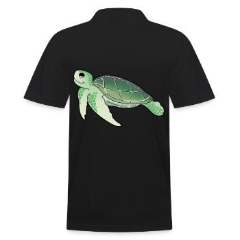 Créatures marines Tortues Tortues - Polo Homme - noir - Dos - Kai (181cm)