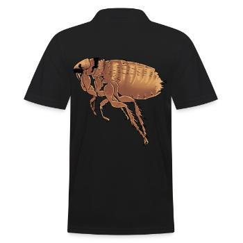 Fleas fleas vermin pests insects nature - Men's Polo Shirt - black - Back - Kai (181cm)