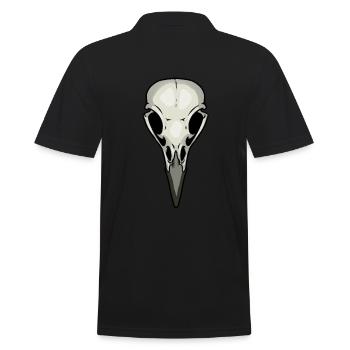 Corbeau oiseau crâne mort vaudou - Polo Homme - noir - Dos - Kai (181cm)