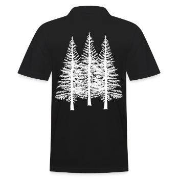 Forêt, Arbre, Arbres, Nature, Conservation de la nature, Flore, Ecologie - Polo Homme - noir - Dos - Kai (181cm)